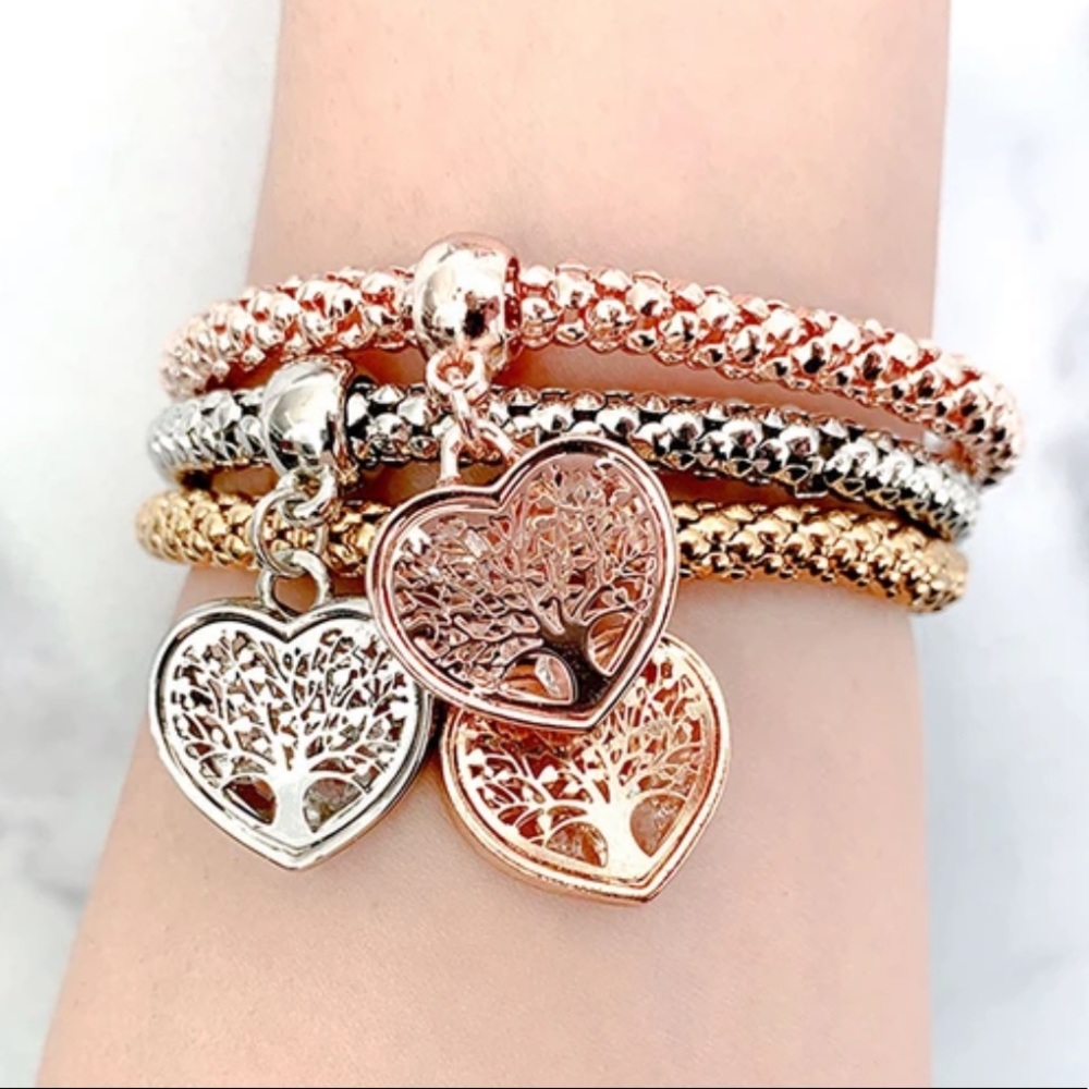 Pandora’s Box “Tree of Life” Heart Charm Bracelets